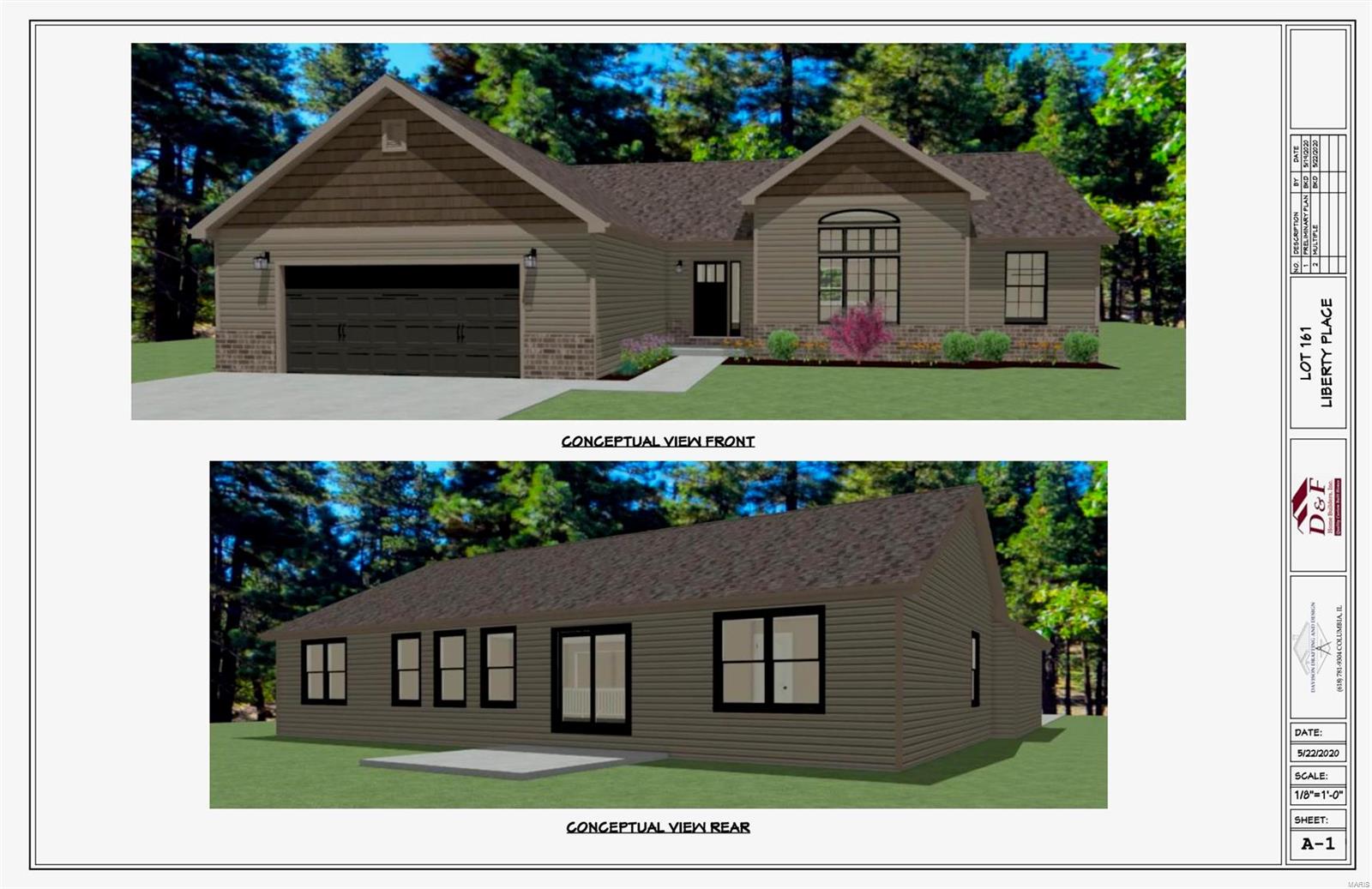 3 Bedroom, 1,873 sq. feet 1404 Clifton Way Court O'Fallon, IL