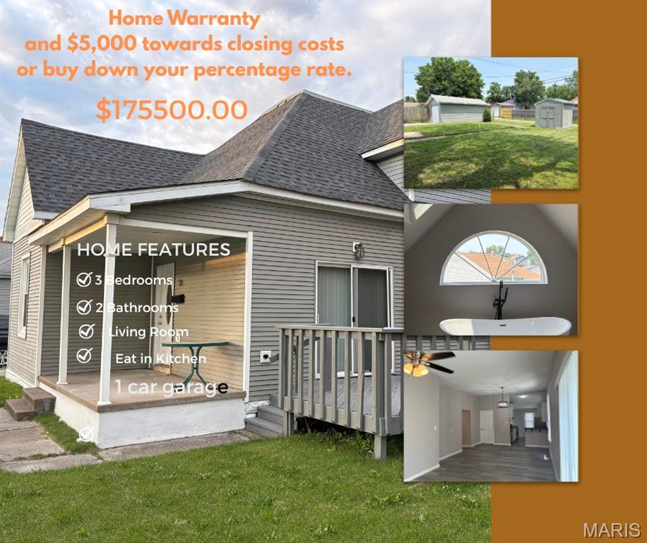 3 Bedroom, 1,700 sq. feet 618 Broadway  East Alton, IL
