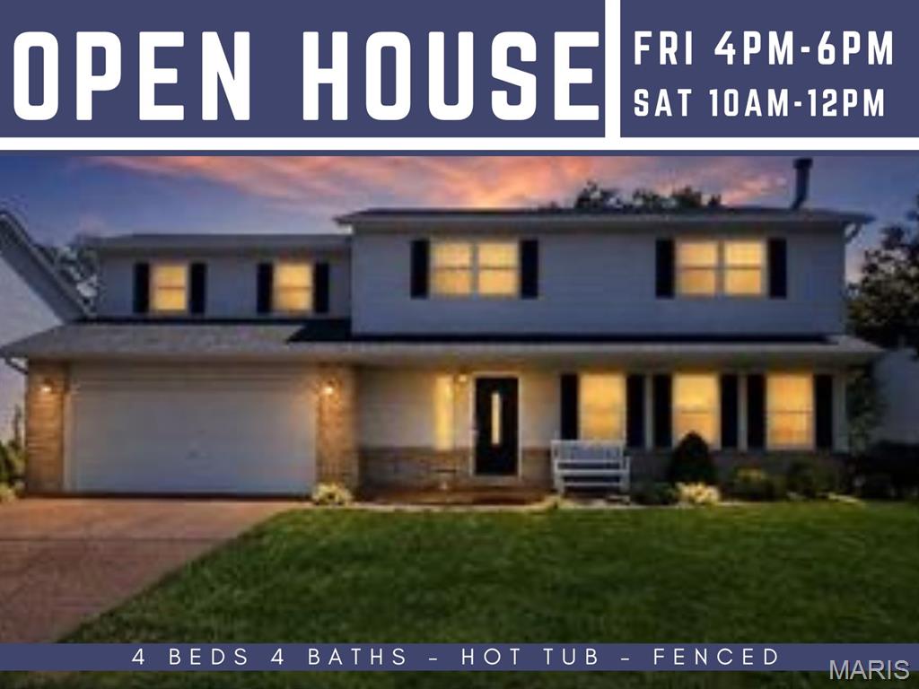 4 Bedroom, 2,552 sq. feet 716 Sundance Trail Troy, IL