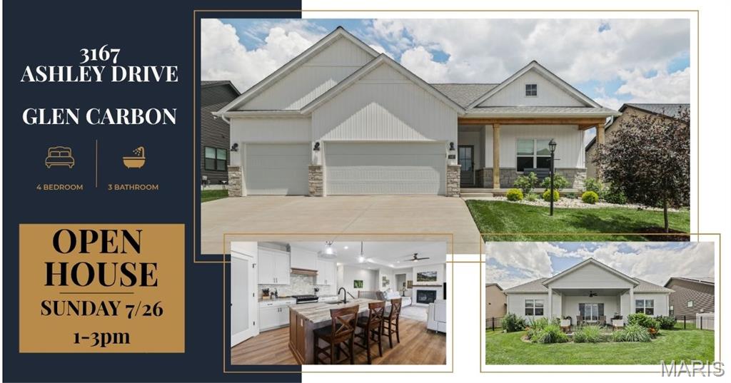 4 Bedroom, 2,700 sq. feet 3167 Ashley Drive Glen Carbon, IL