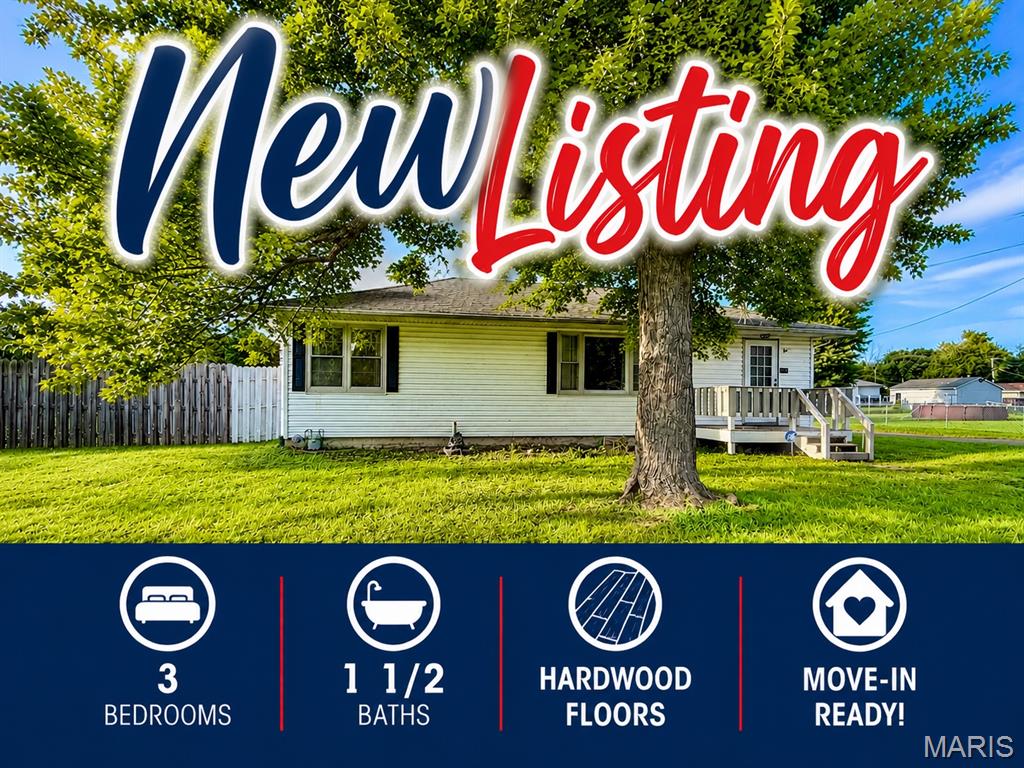 3 Bedroom, 1,048 sq. feet 1107 Wilson Street South Roxana, IL